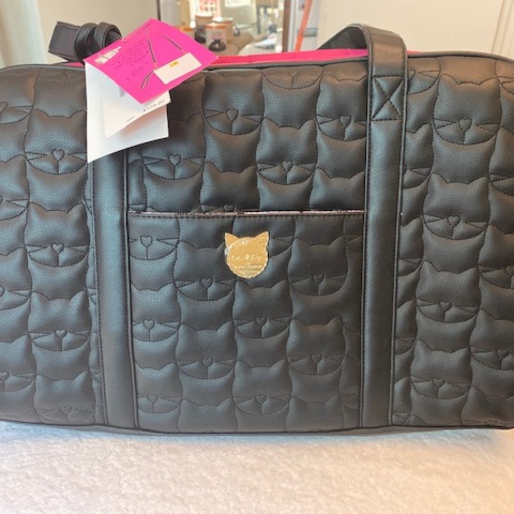 Betsey Johnson LBCRUIZE Weekender Bag Cat Face